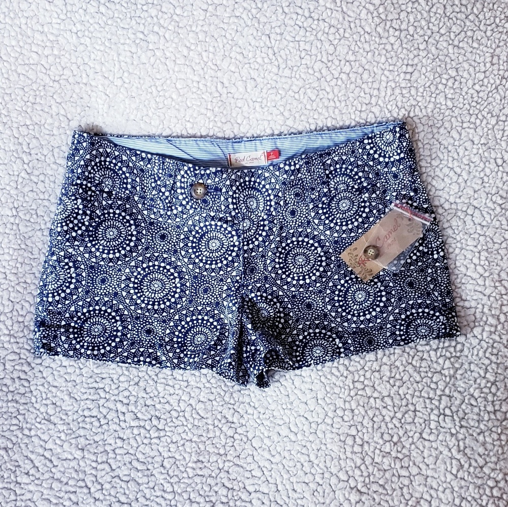 Red Camel Printed Shorts